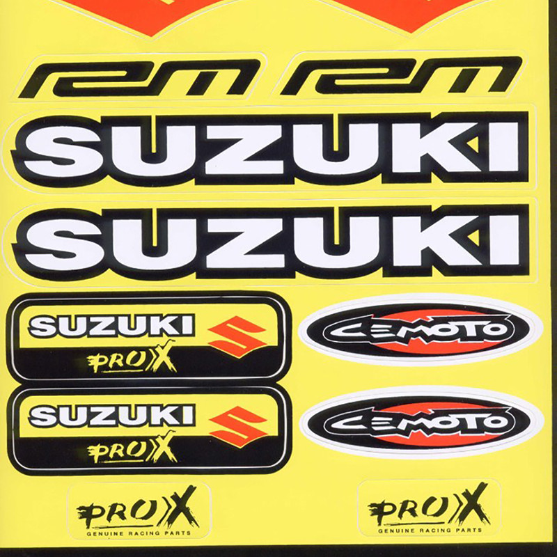 Folha Autocolantes Suzuki