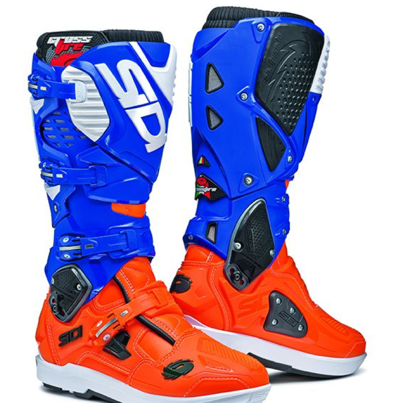 Botas Sidi Crossfire 3 Srs Orange/White/Blue Limited