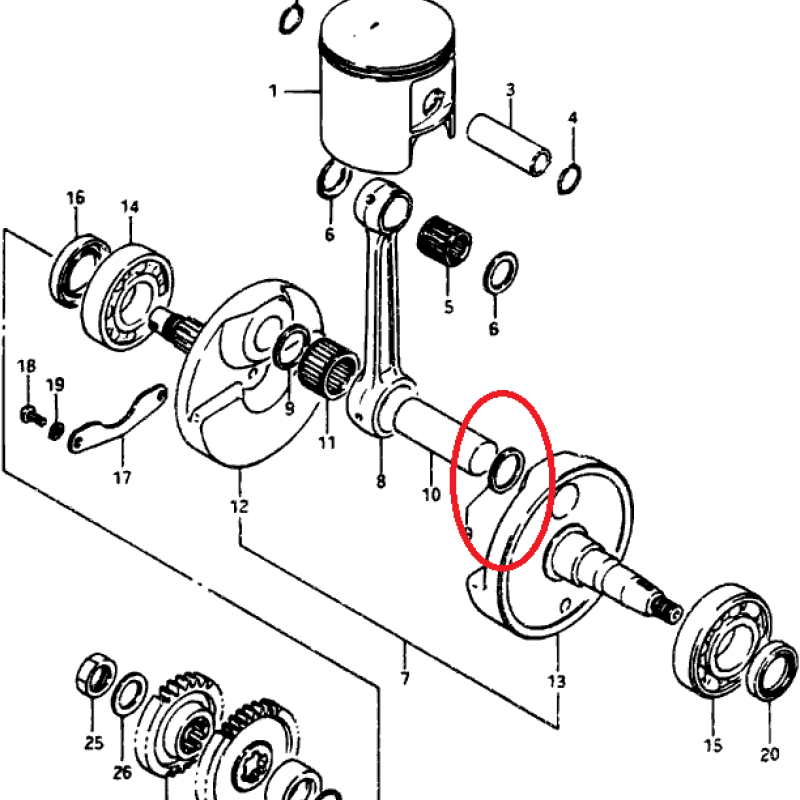 Anilha Cambota 09160-24022 Original Suzuki Lt 500