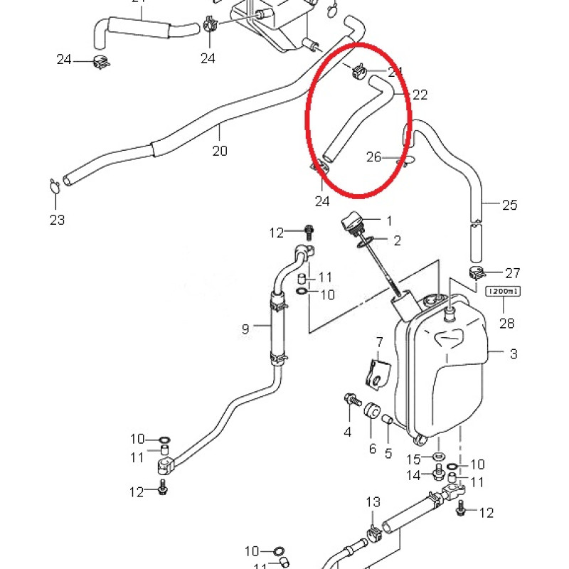 Tubo Retorno Óleo Original 11334-45G10 Suzuki Ltr 450