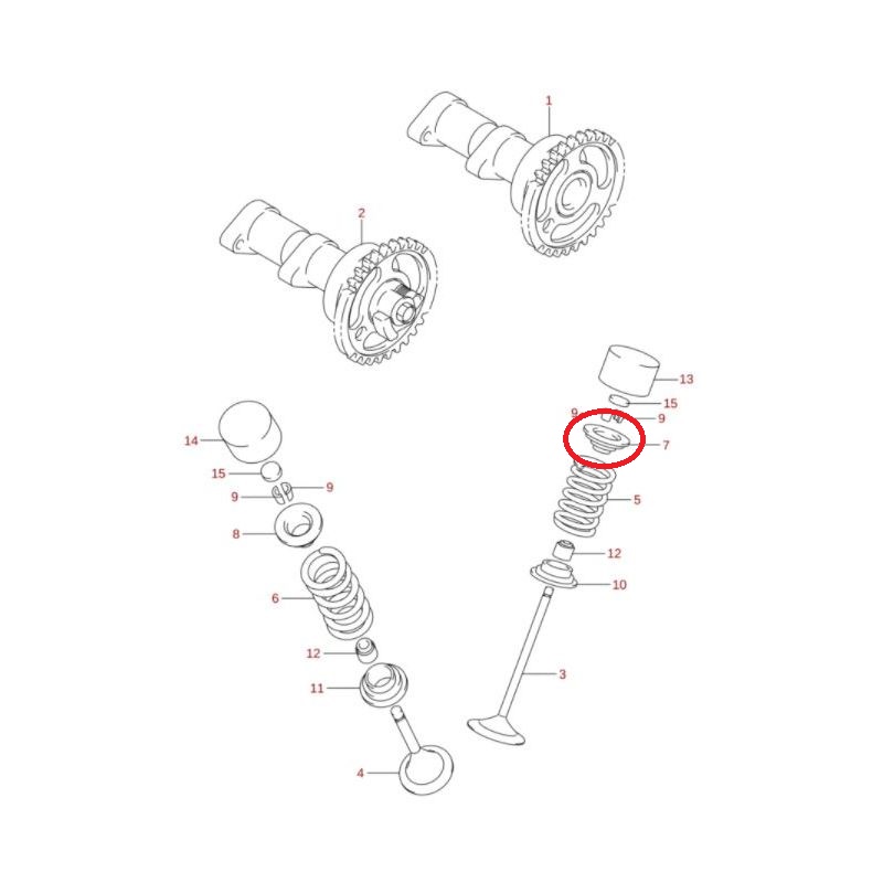 Chapeu De Valvula Admissão Original 12931-02F10 Suzuki Ltr 450