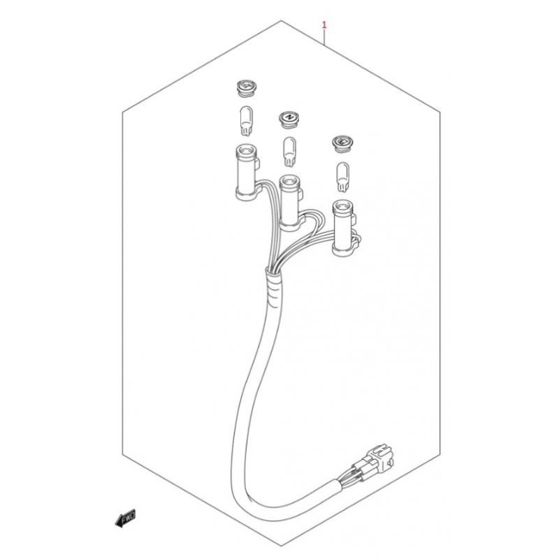 Cablagem Original Luzes Piloto 36380-45G01 Suzuki Ltr 450