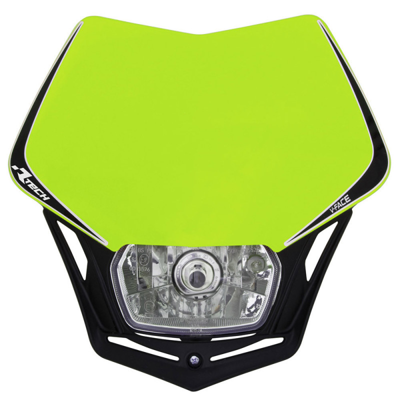 Porta-farol Universal Rtech V-face Halogeno (amarelo Neon/preto)